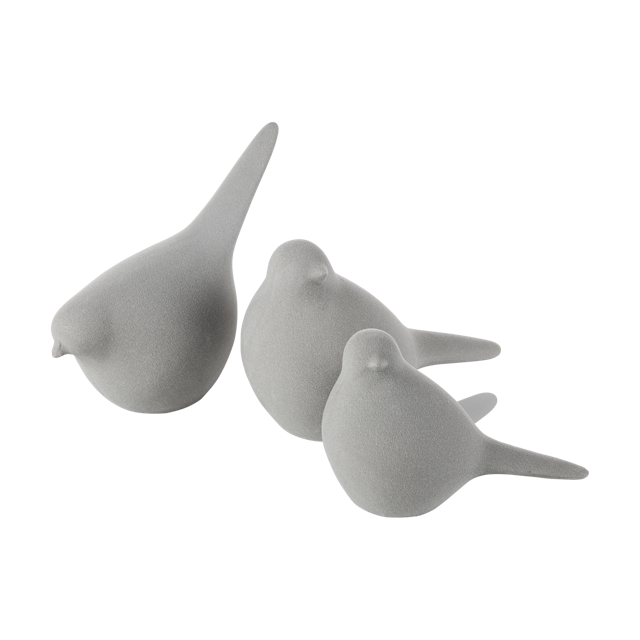 Keramikvögel 3er Set